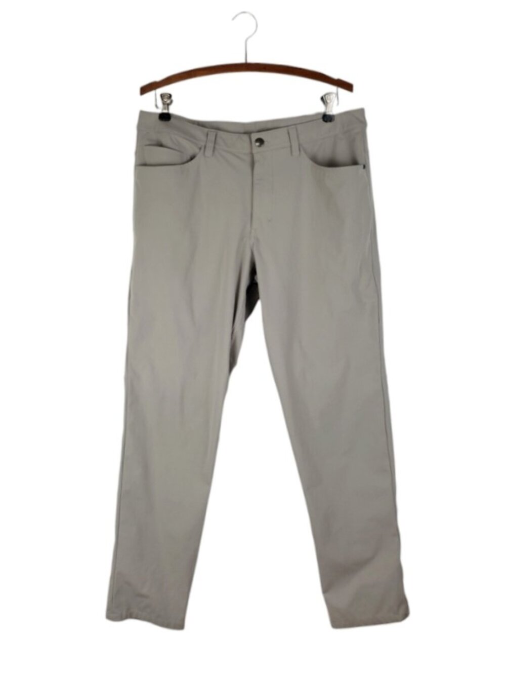 Lululemon ABC Pants Classic 32 Khaki Pants Warpstreme Stretch M5583S Mens 34